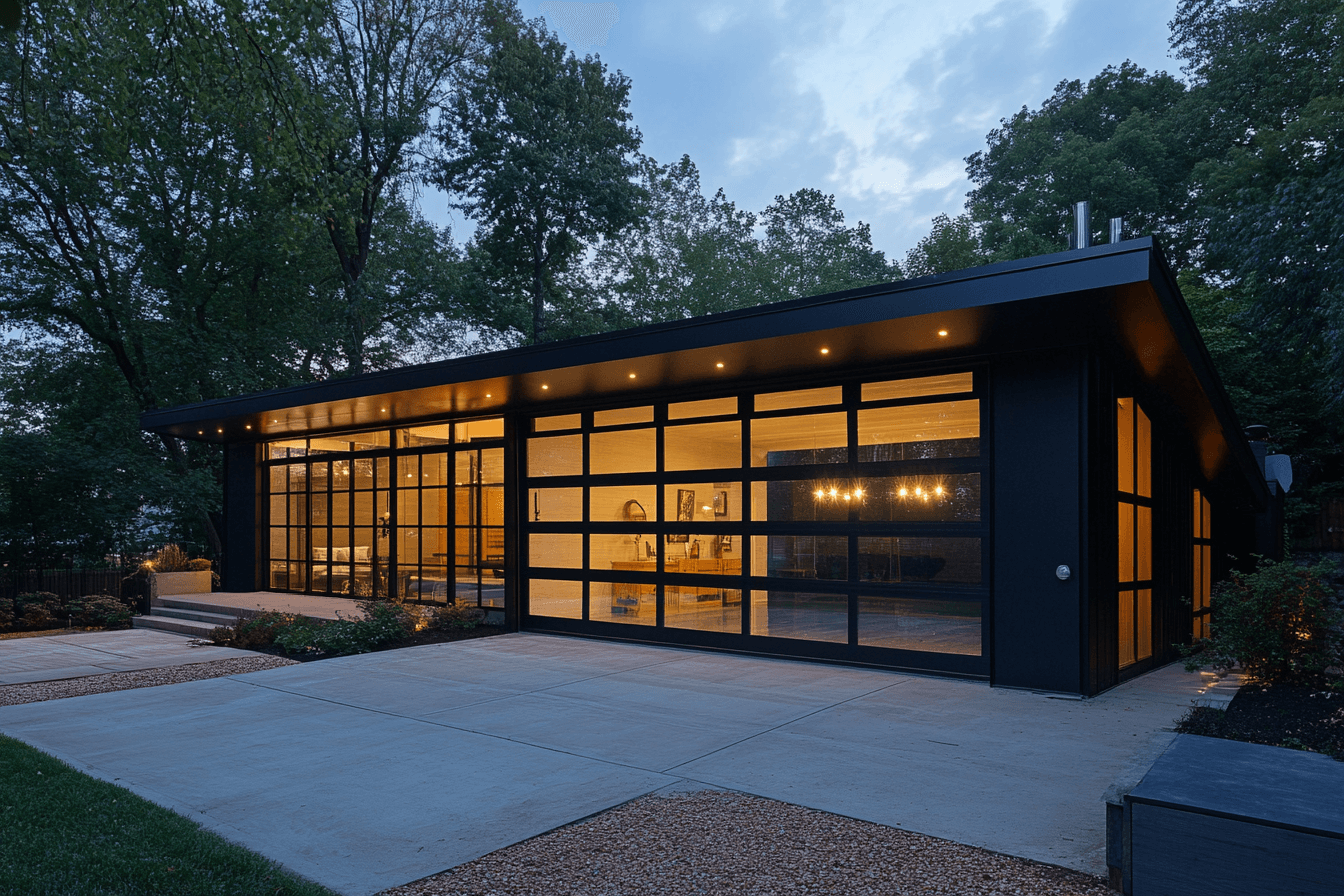 glass garage doors