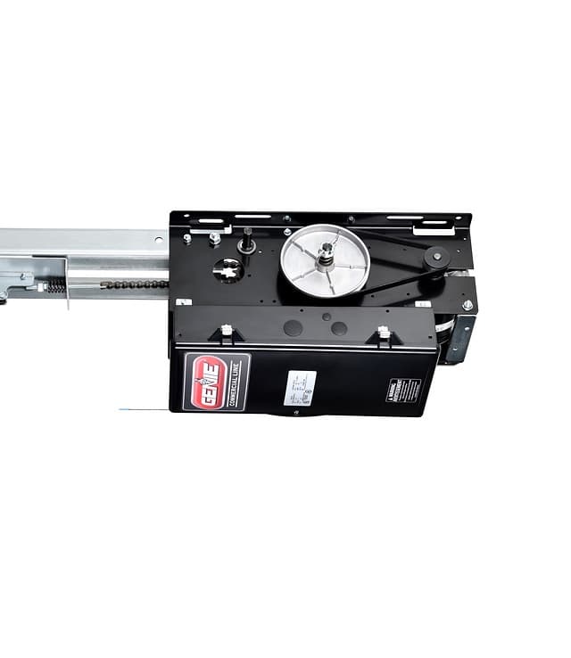 Detail of Genie opener chain drive
