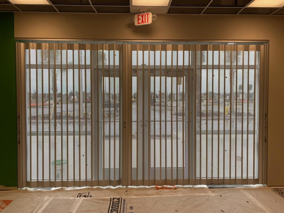commercial security grille door